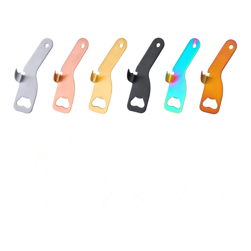 50pcs Portable Beer Bottle Opener Mini Stainless Steel Beverage Beer Bottle Opener Wedding Party Favor Gifts