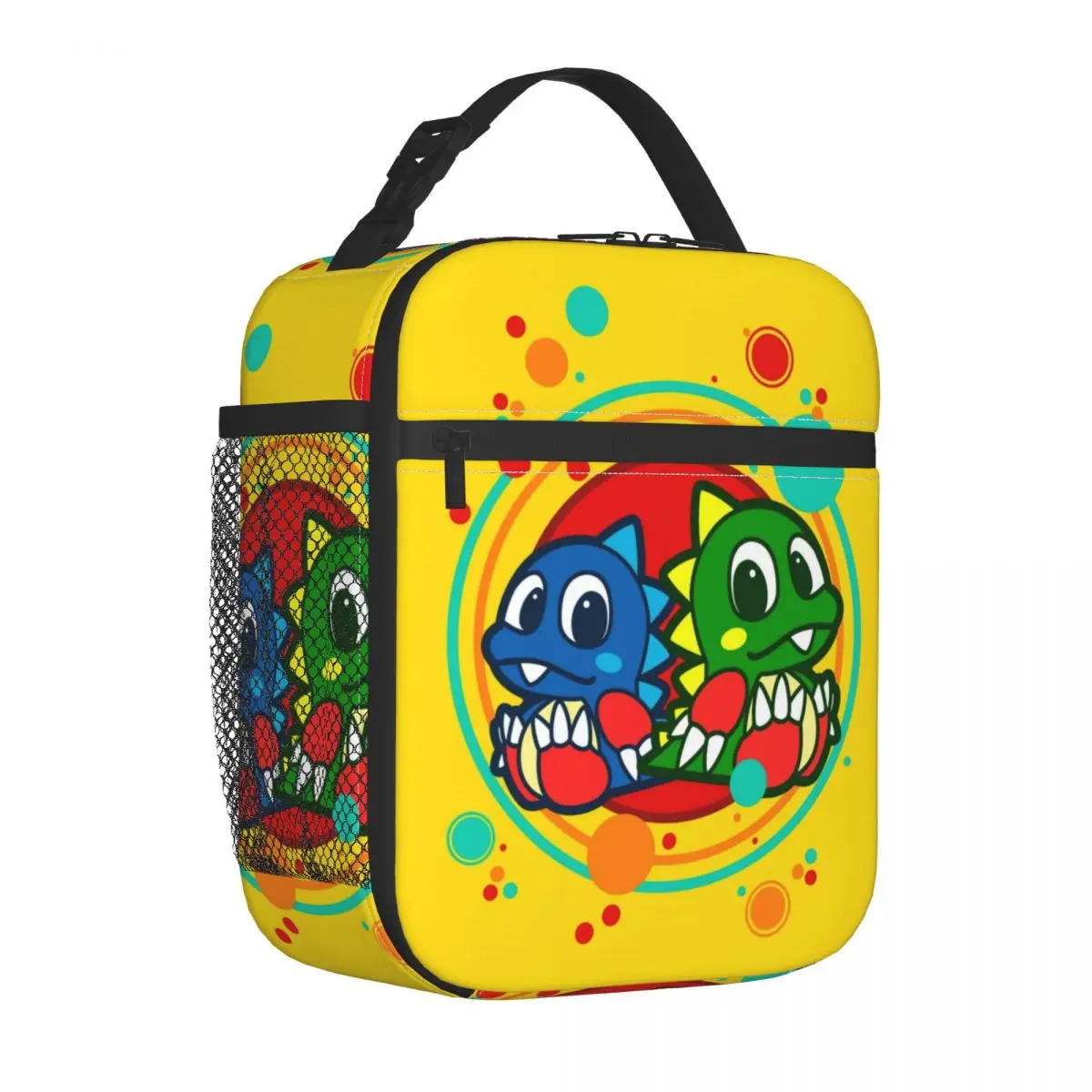 Bubbles Bobble FC Arcade Game Console Resuable Lunch Boxes Women Leakproof Cooler Thermal Food Insulated Lunch Bag Student