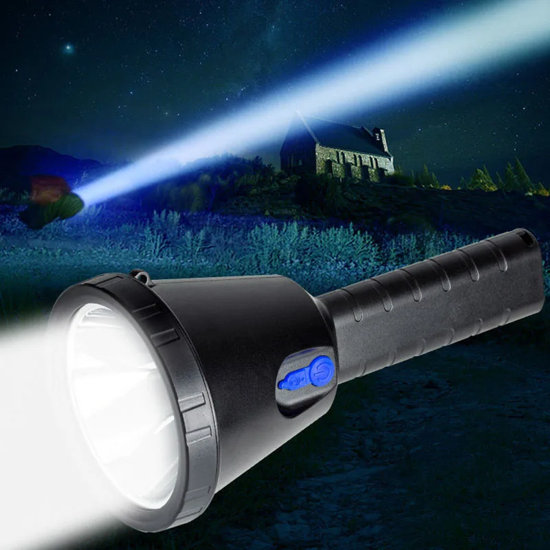 懐中電灯超高輝度-led-ランタナフラッシュライトトーチランタナ長距離ハンドヘルドサーチライト-18650-充電式バッテリー