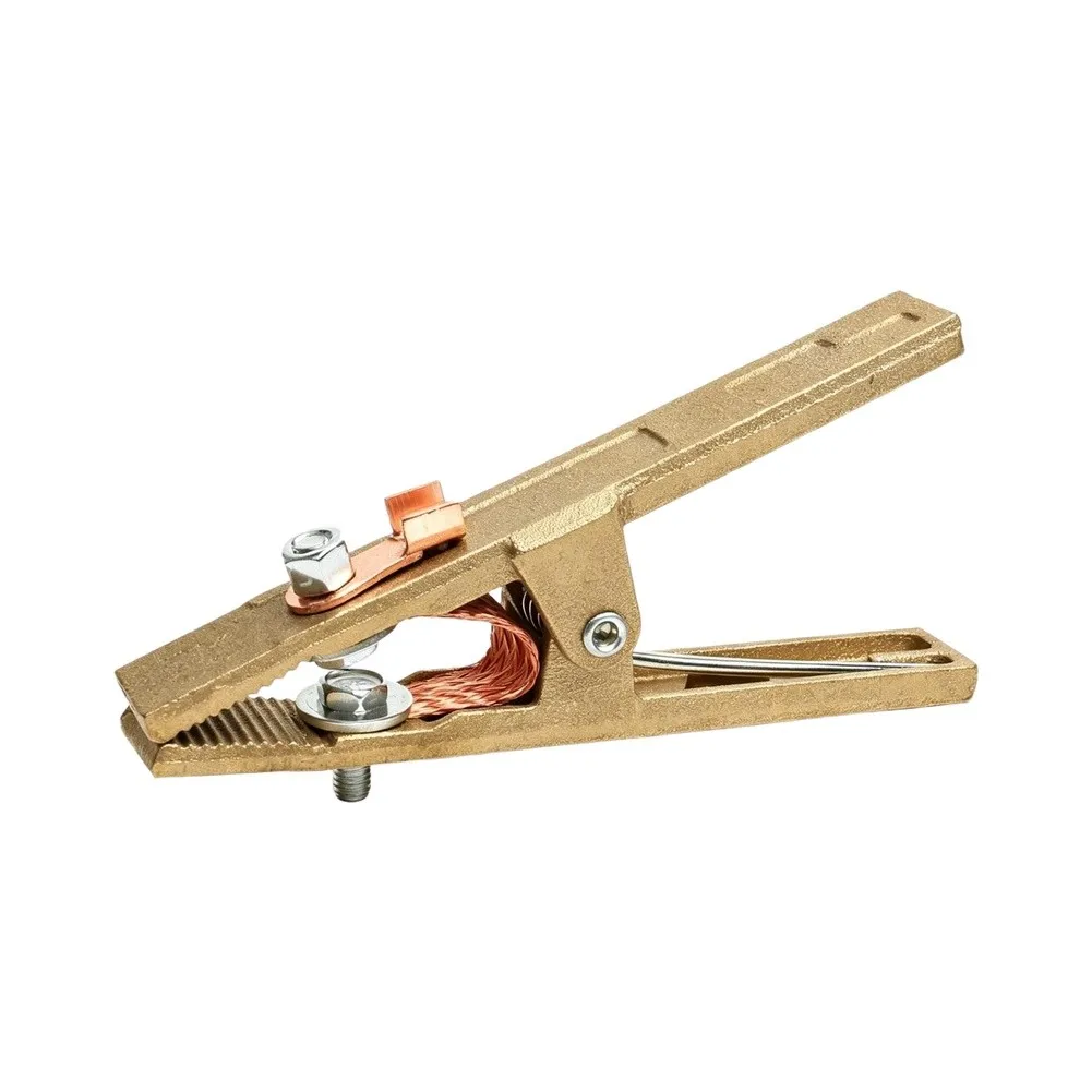 Cast Copper Ground Clamp 260A for High Power For Welding and For Plasma Cutting Serrated Jaw Design 100kg Clamping Strength