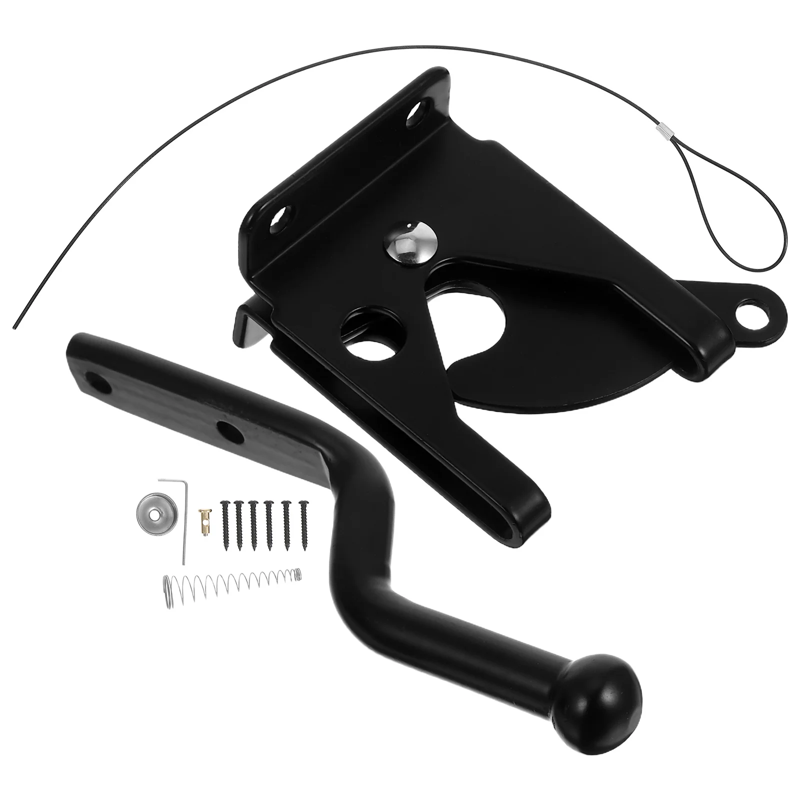 Сверхмощная защелка для забора, самоблокирующаяся пружинная кабельная тяга для наружных деревянных металлических садовых ворот, бассейна, курятника