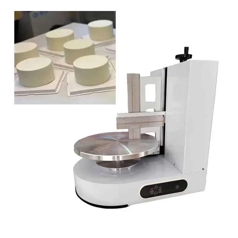 For Automatic 12inch  Cake Decoration Smoothing Coating Machine Cake Bread Ice Cream Smearing Spreading Machine