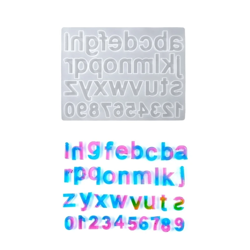 

Silicone Letters Keychains Molds Pendant Moulds Resin Molds Letters Jewelry Part Molds Silicone Texture for Craft R3MC