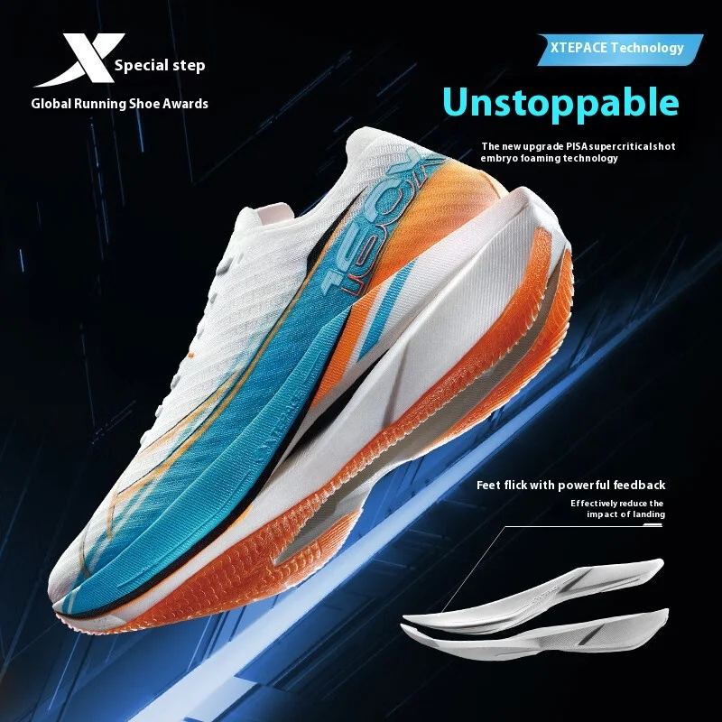 Xtep 160X 6.0 Running Shoes Professional Marathon PB 2024 Carbon Plate For Men Cushioning Shock Absorption Sneakers 976319110057