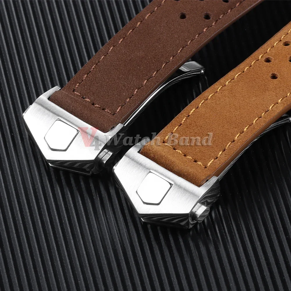 Watch Strap 20mm 22mm 24mm for TAG for HEUER CARERA AQUARACER Genuine Cowhide Leather Soft Bands Universal Wristbelt Bracelets