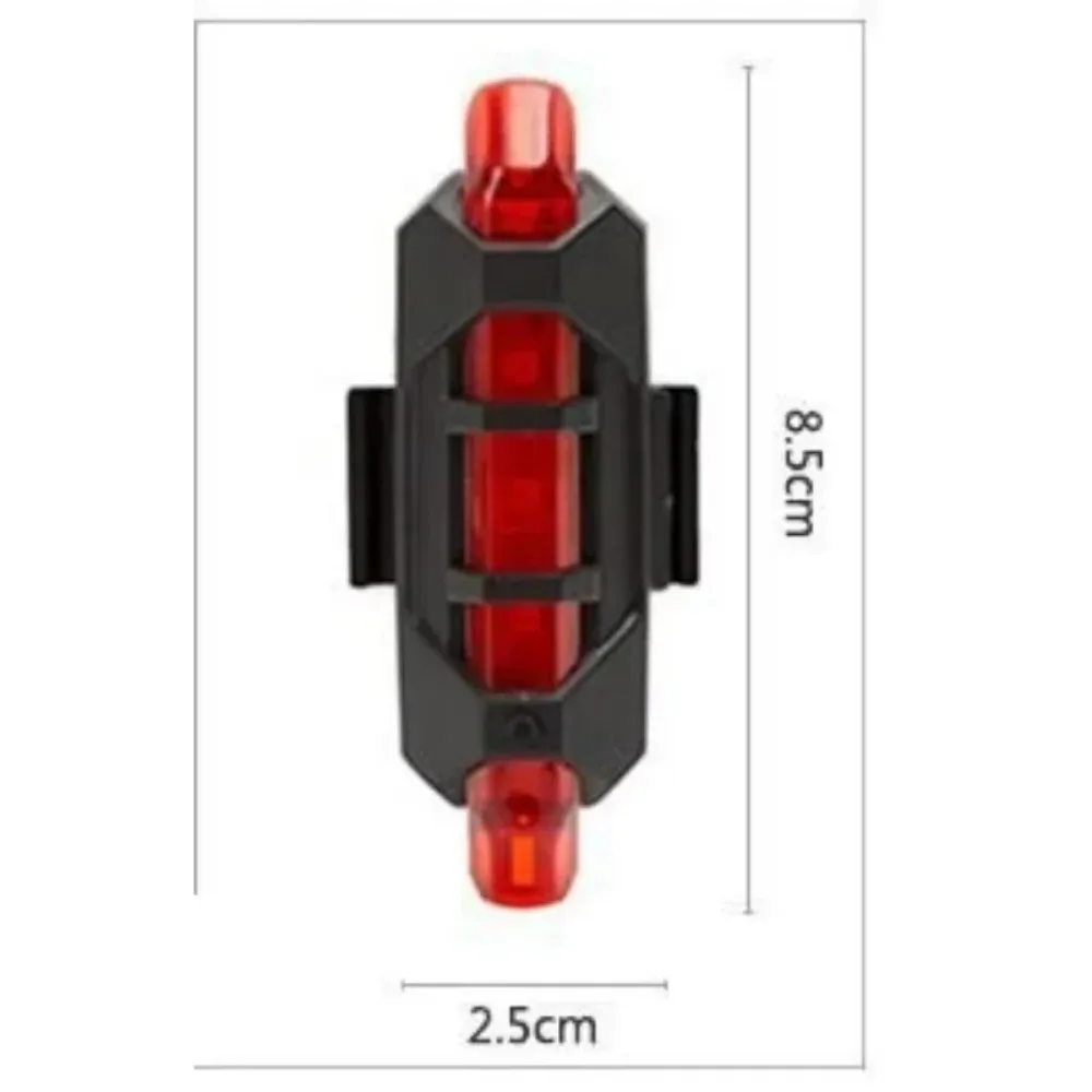 1PCS for Bicycle Safety Warning Taillight USB Charging Headlight Riding Equipment Bike Light Waterproof Cycling  Accessorie
