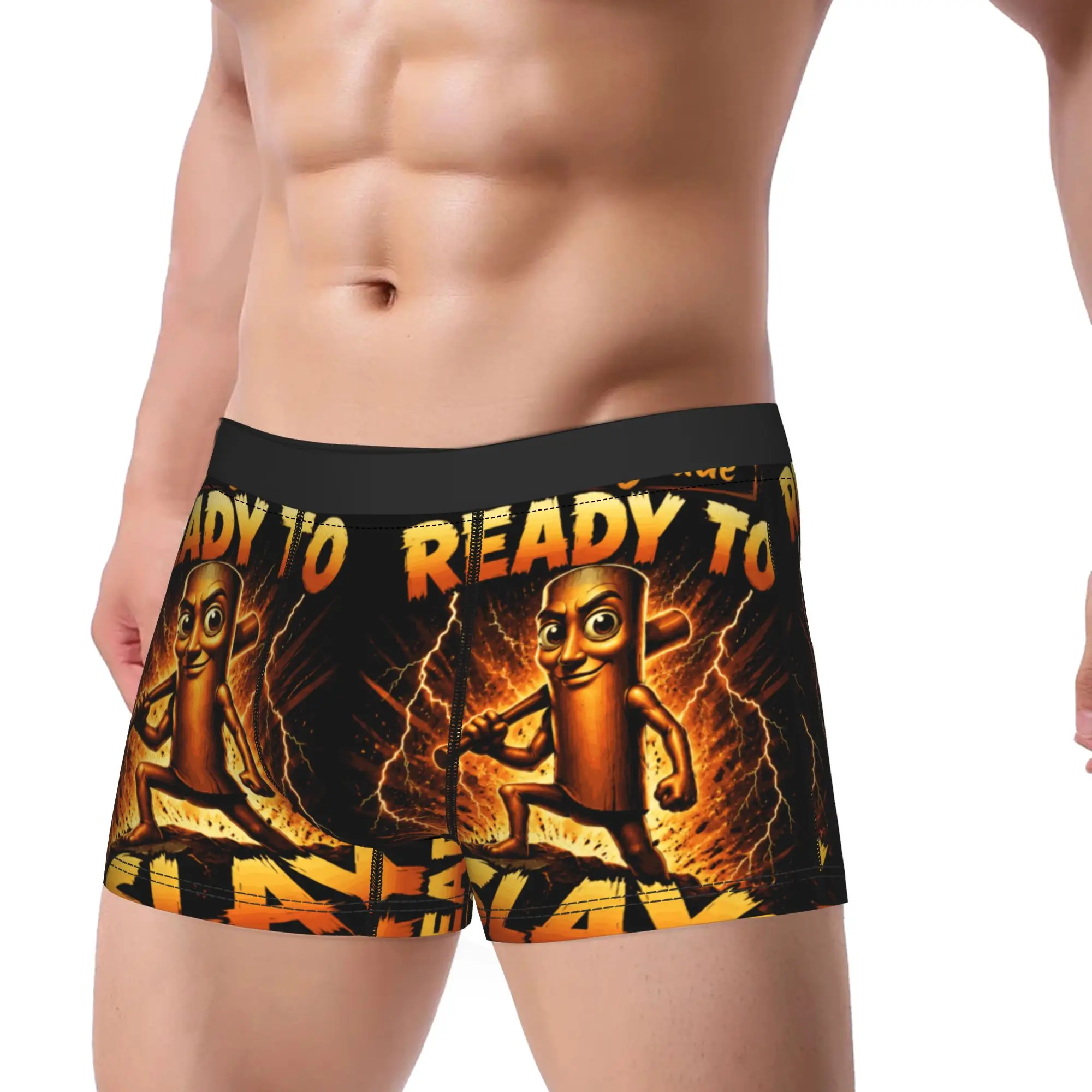 Back to School 4th Grade Tung Tung Sahur Meme Trunk 3D Pouch Underwear Trenky Pattern Shorts Briefs Comfortable Male Underpants