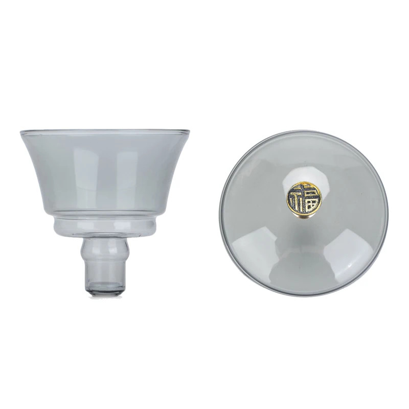 Automatic Tea Set Accessories, Glass Lids, Covered Bowls, Special Accessories for Magnetic Fair Cups