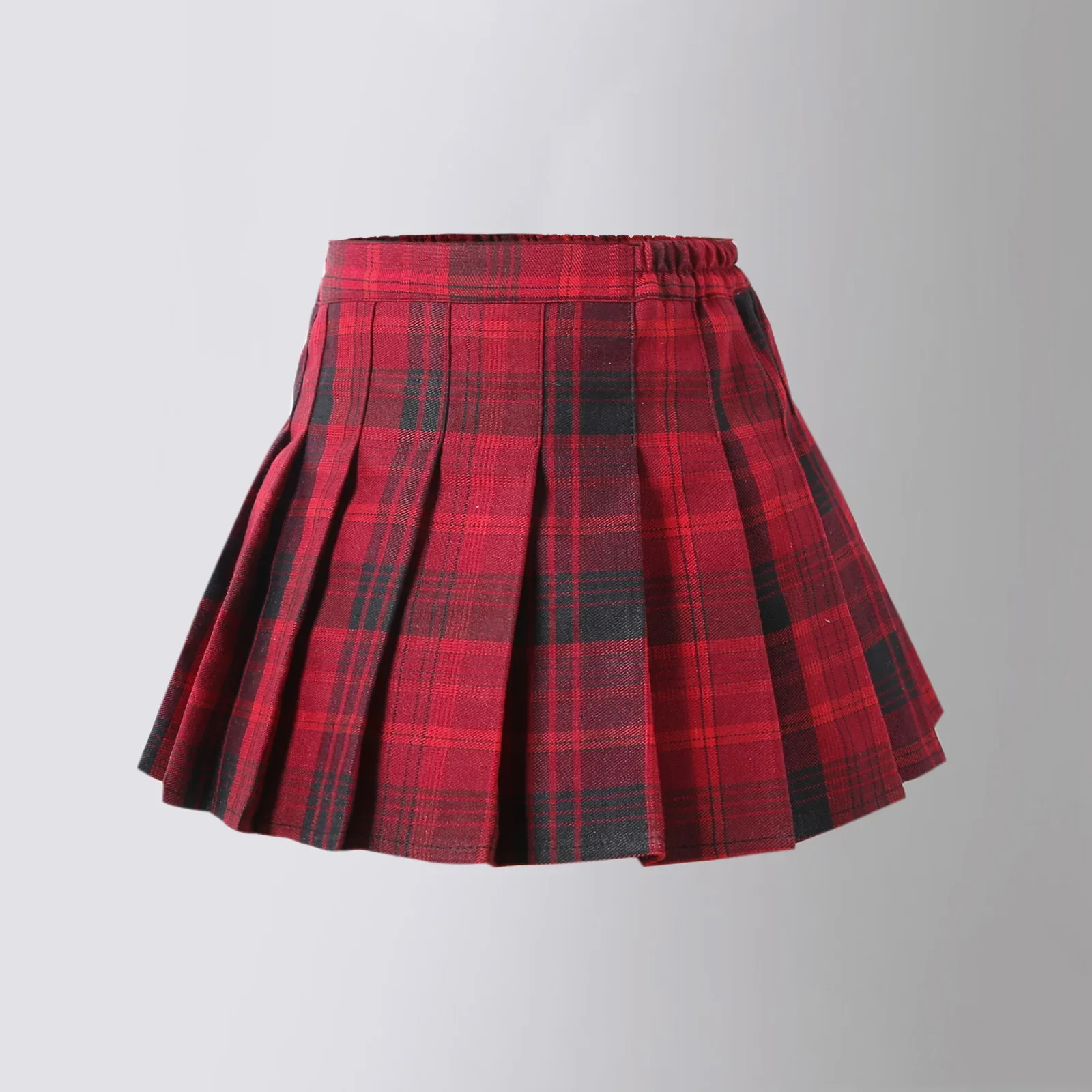 Christmas Pleated Skirt Gaming Girls Preppy Style Uniform Skirts for Kids 3-15 Years Teen School Dance Group Children Tutu Skirt