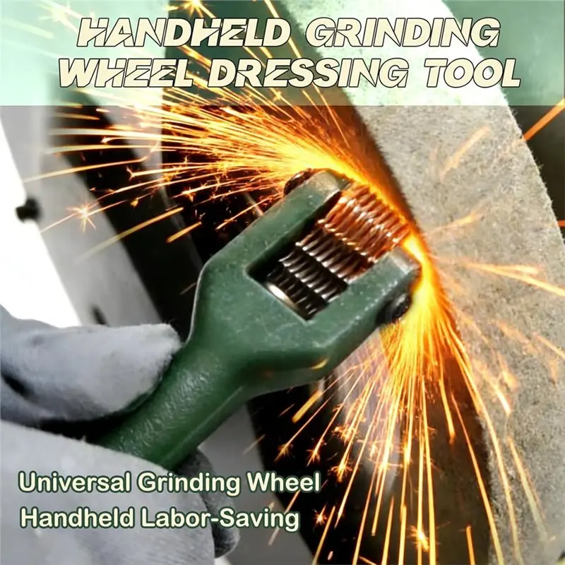 【HAPPY】Grinding Wheel Dressing Tool With 25 Replacement Blades(8 Pre-Installed + 17 Backups) For Grinding Wheels Correction