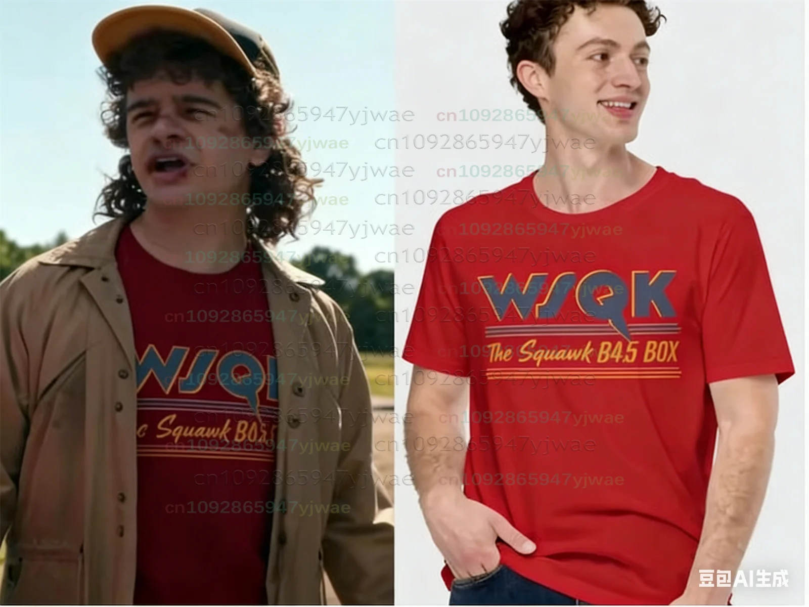 26 Hot Selling Retro Radio Style 80s Pattern T-Shirt 2026 WSQK The Squawk Men's And Women's Nostalgic Top Kids T-shirt Fans Gift