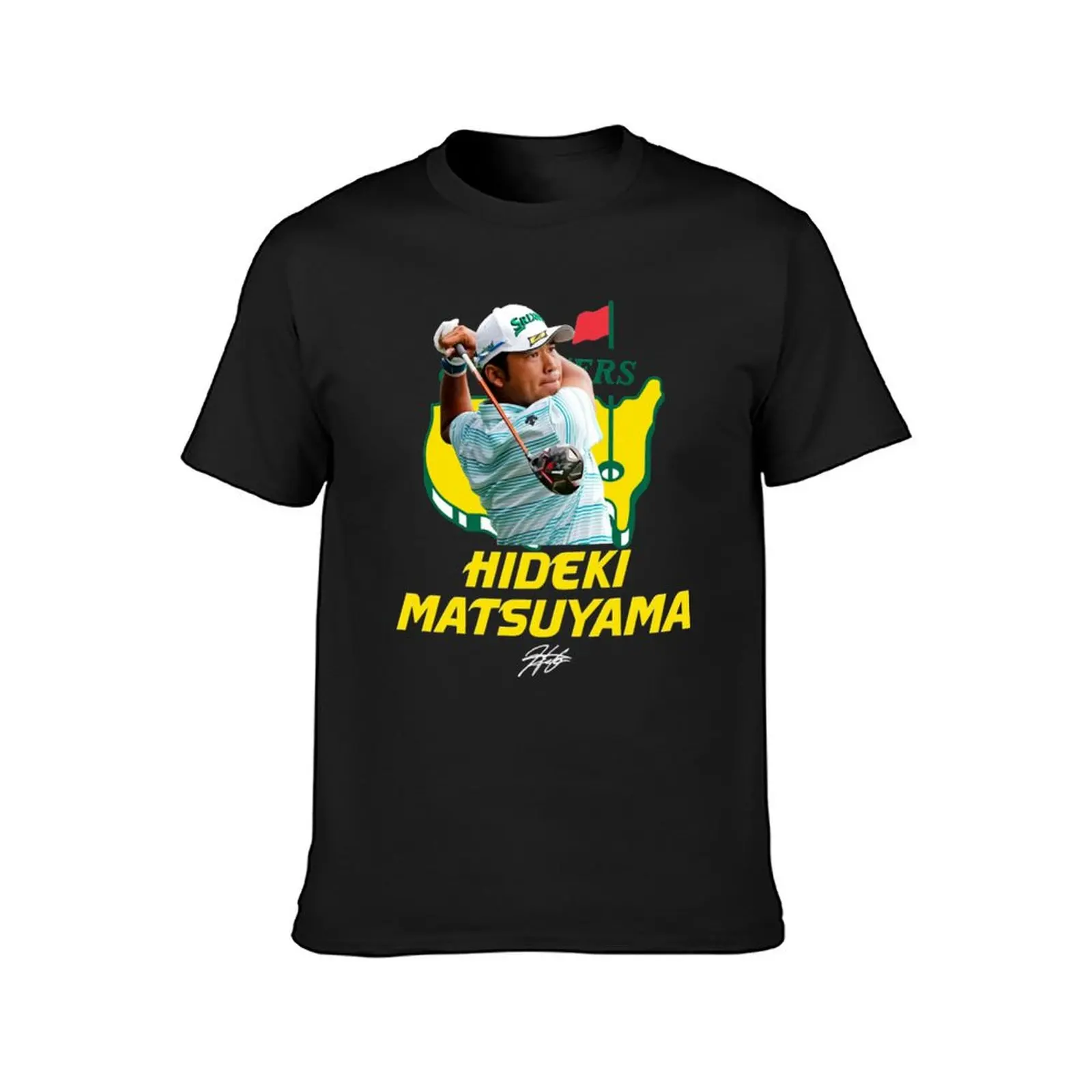 Hideki Matsuyama Golf Masters T-Shirt vintage plus sizes T-shirts for men cotton