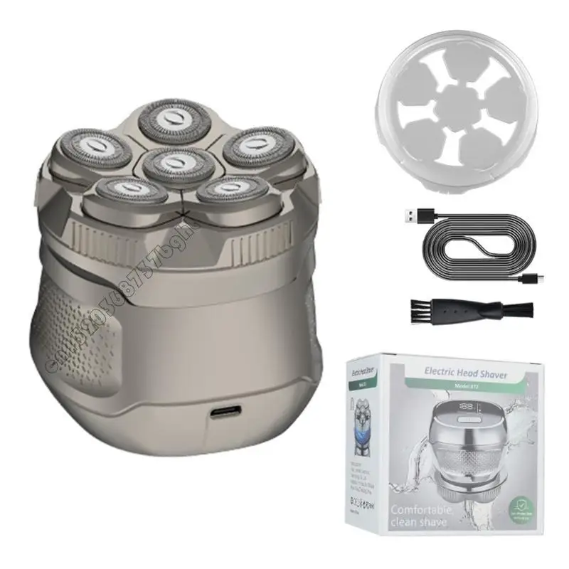 

4xFB Электрический бритвенный бритву перезаряжаемая головка лицевой бритвы беспроводная бритва мокрое сухое бритье