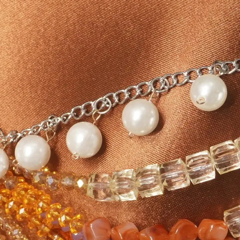 

Trendy Acrylic Beads Body Jewelry Open Back Chain For Concerts And Clubs