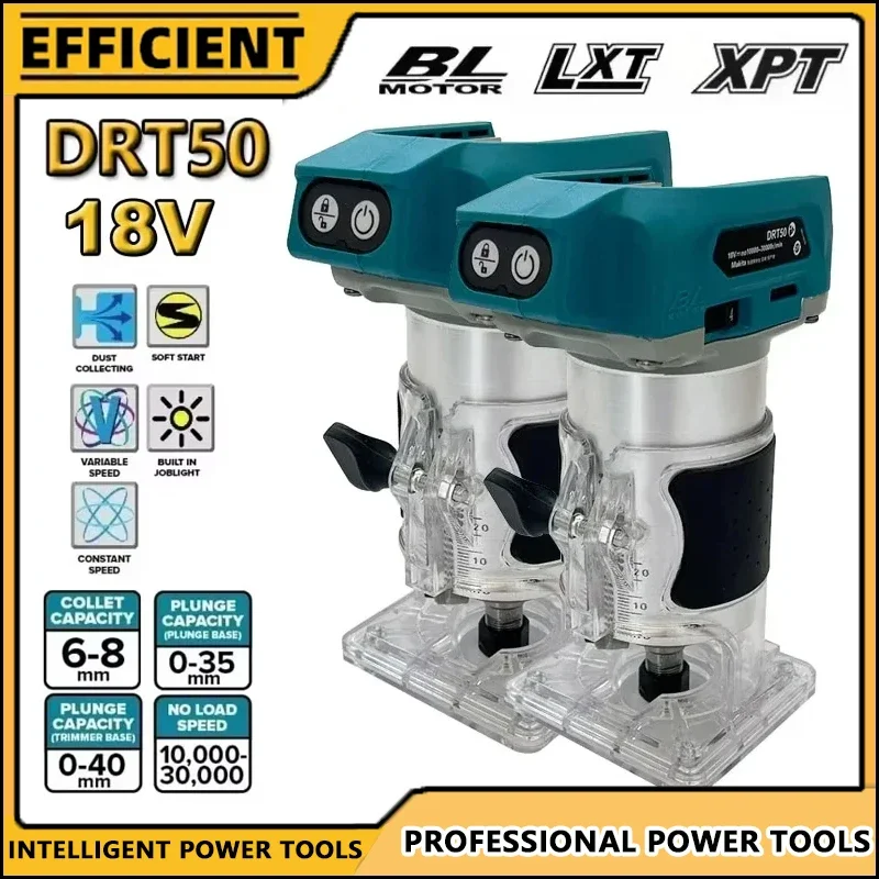 

Подходит для Makita DRT50, аккумуляторный триммер, перезаряжаемый торцовочный станок, бесщеточный долбежный инструмент, фрезерный гравировальный станок для работы по дереву