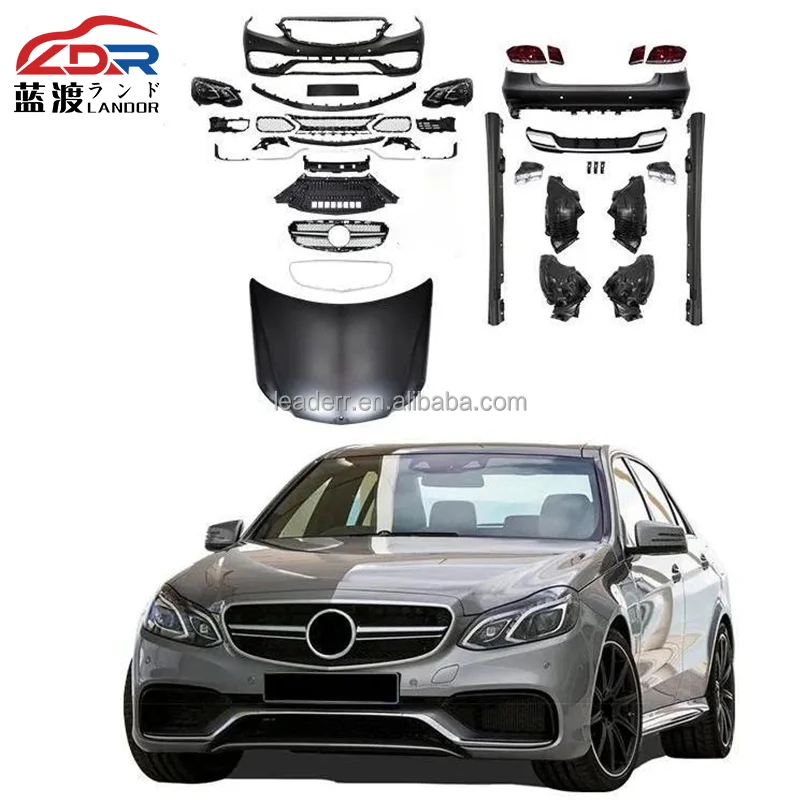 NewW212 E63 09-13 to 14-16 Front Bumper Bodykit E-Class LED Headlights High Quality Car Accessories