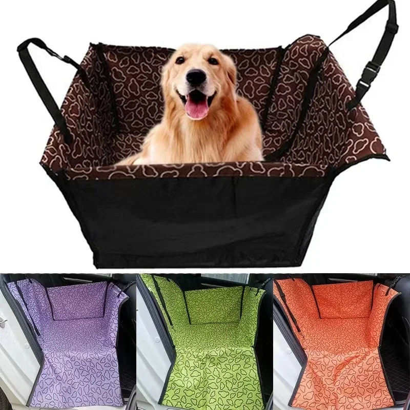 Pet Carriers Dog Car Seat Cover Carrying for Dogs Cats Mat Blanket Rear Back Hammock Protector transportin perro