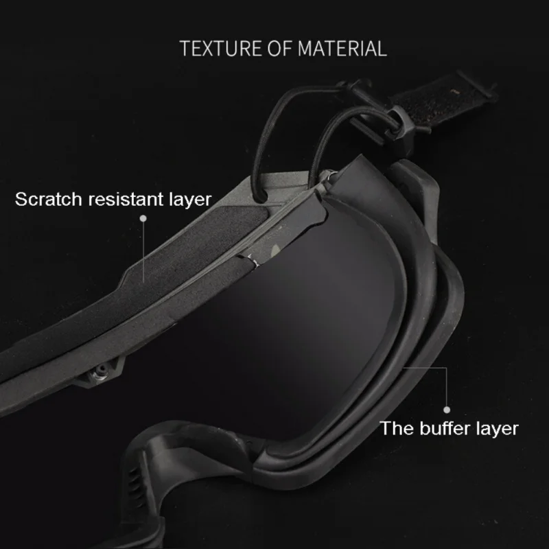 Tactical Hunting Goggle Motorcycle Windproof Wargame Goggles Helmet Eyewear Paintball Eye Protection Tactical Sunglasse