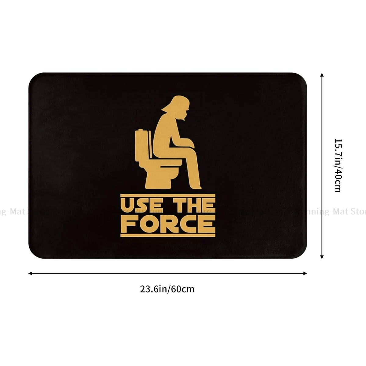 Non-slip Doormat Use The Force Living Room Kitchen Mat Welcome Carpet Flannel Pattern Decor