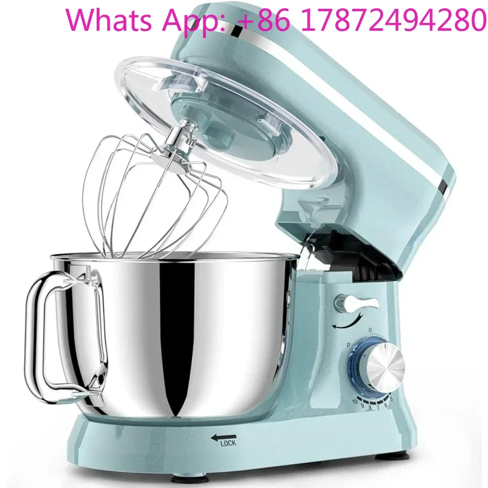 Home Cooking Electric Stand Mixer Hot Sales 10+p Speeds 6.5QT Stainless Steel Bowl With Dough Hook Wire Whip & Beater