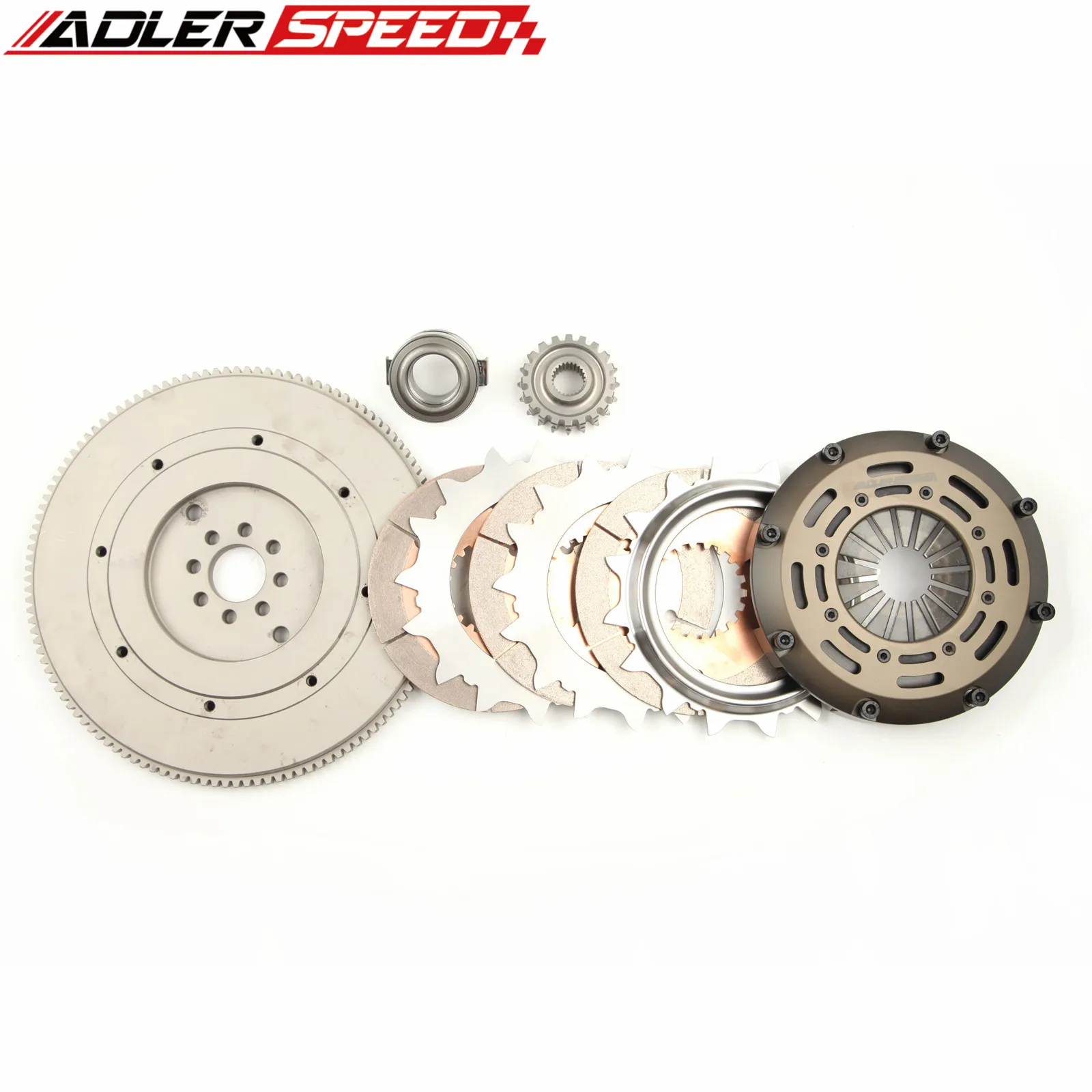 

ADLERSPEED Racing Clutch Triple Disc & Flywheel For 1989-1996 Nissan 300ZX (3.0L DOHC 6cyl VG30DE Non-Turbo; Z32; 5-speed)