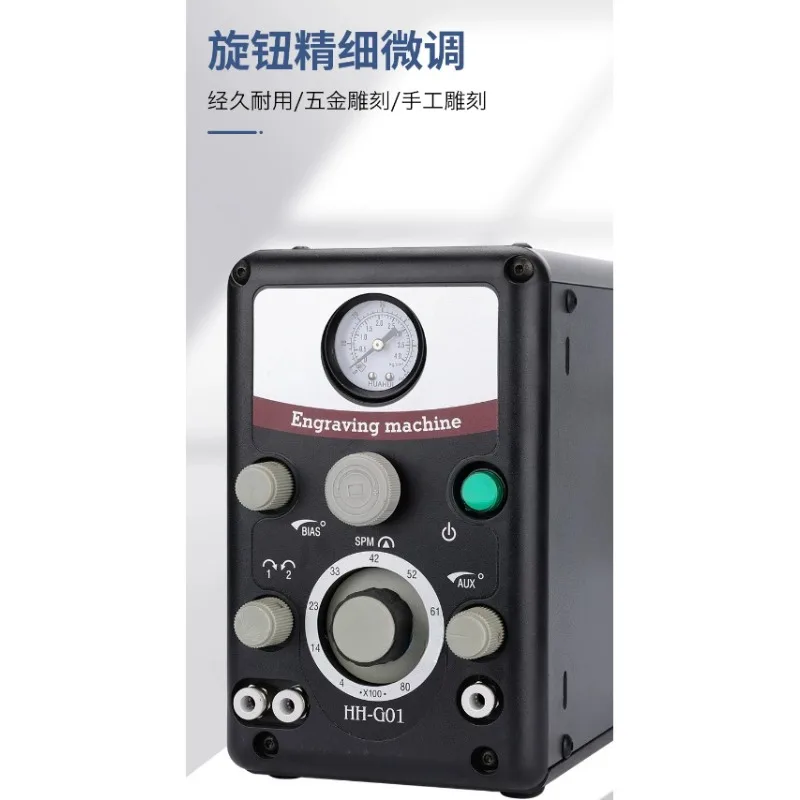 Double-Head Engraving Machine Inlay Handpiece Tool,Pattern Carving Metal Inlay Equipment For Gold Silver Jewelry Crafting