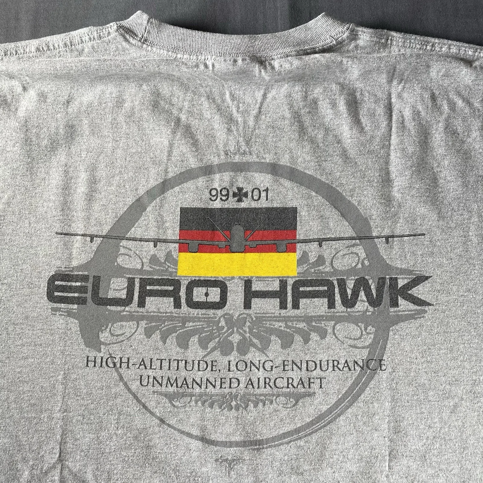 Northrop Grumman Shirt Men’s XL Euro Hawk German RQ4 Global Hawk UAV Germany