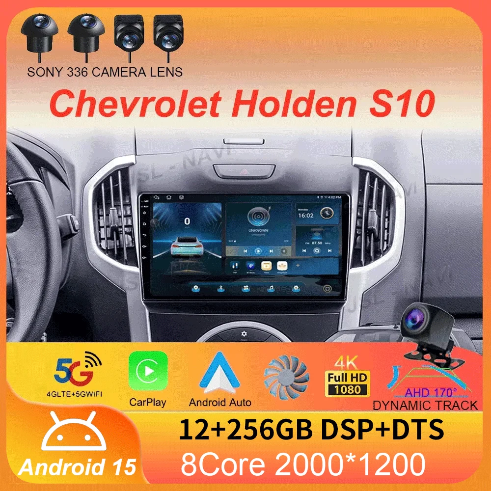 

Car Radio Android 15 Carplay For Chevrolet Holden S10 TRAILBLAZER COLORADO ISUZU DMAX GPS Audio Multimedia Player Stereo Audio
