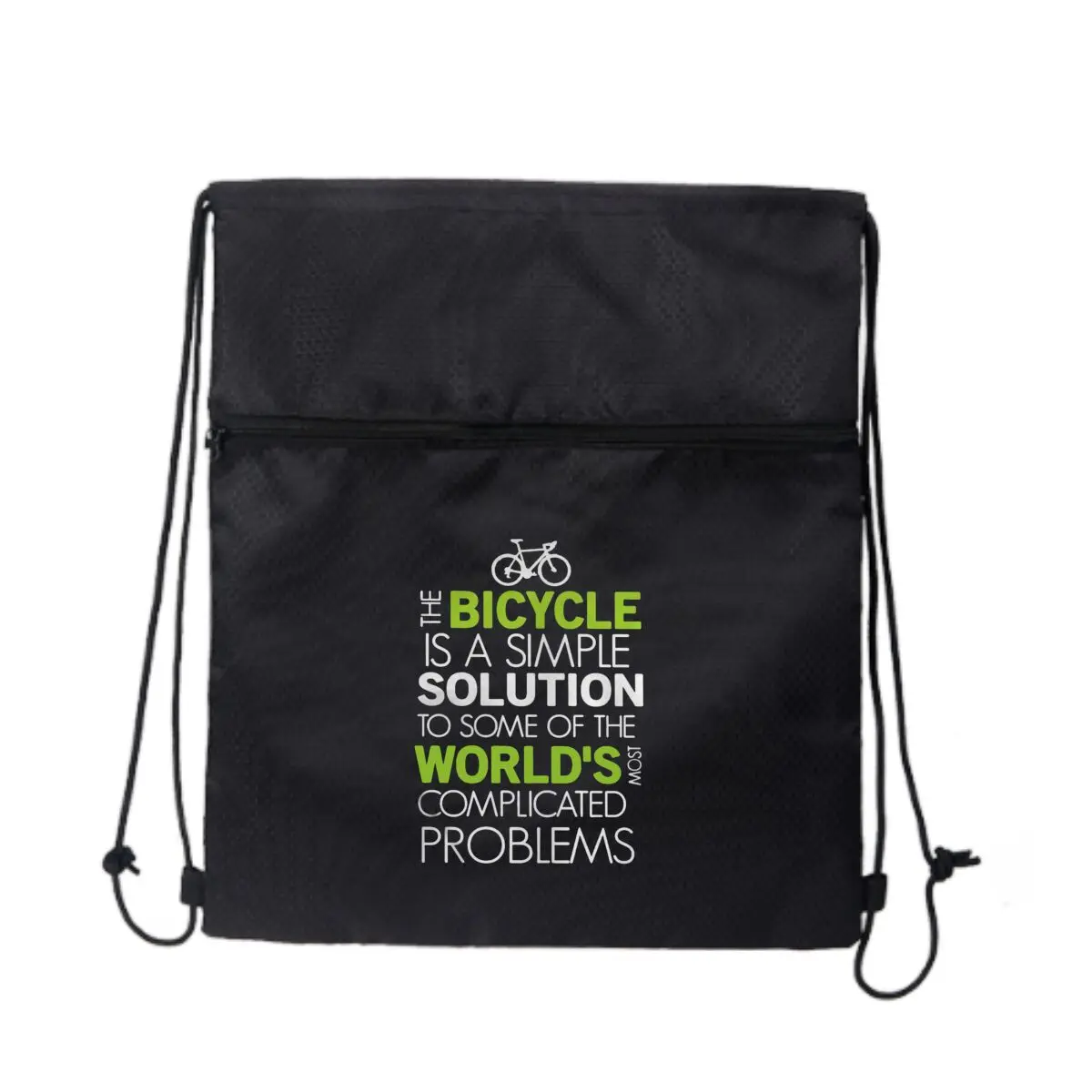 

Велосипедное решение Cycling Art Черная сверхлегкая уличная сумка на молнии на шнурке идеально подходящая для коротких походников