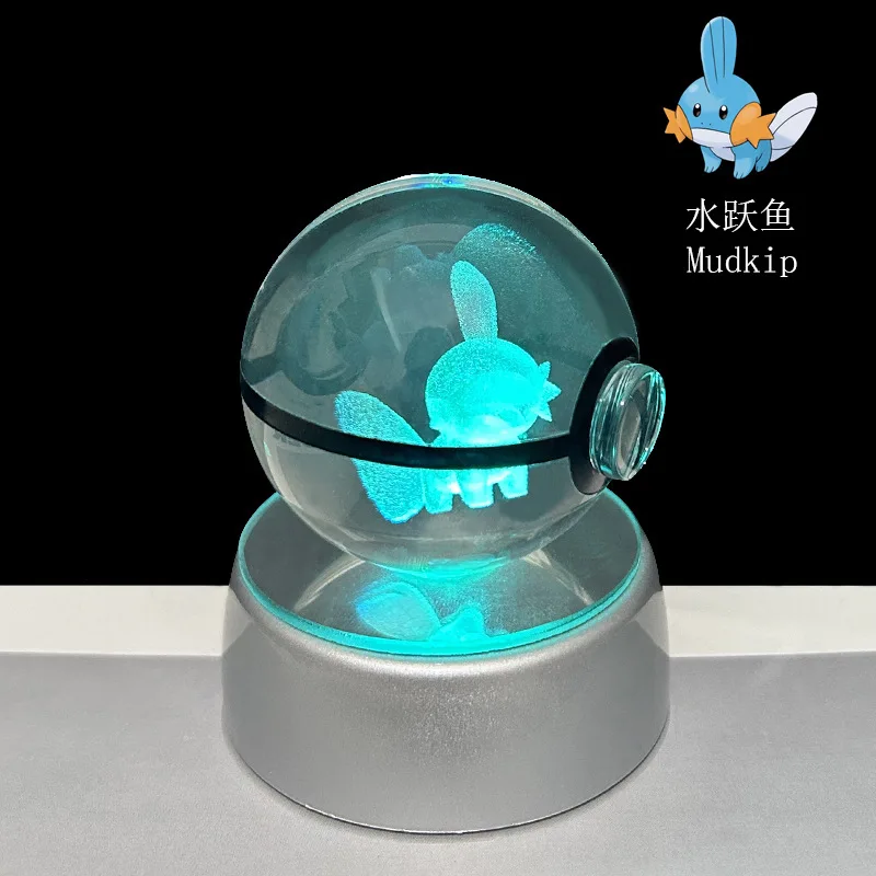 50-80MM Monster Spirit Crystal Ball 3D Ghost Gengar Dragon Night Light Bulb Glass Crystal Ball Figurine Beat Birthday Gift - view 3