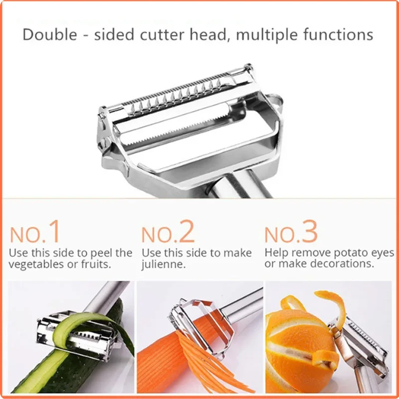 Stainless steel peeler Vegetable and Fruit peeler Potato slicer Carrot peeler Multi-functional kitchen tool