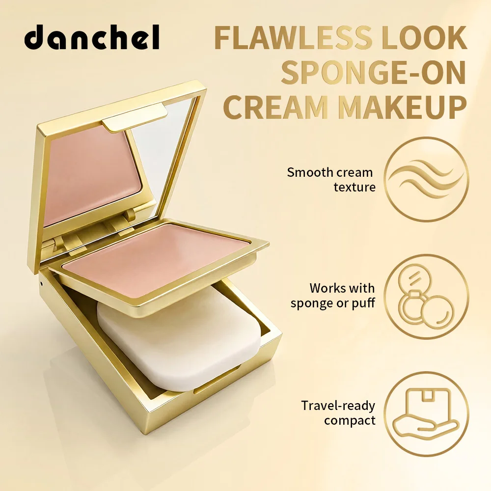 Flawless Cream Makeup Long Lasting Lightweight Texture Natural Coverage Foundation Cream Oil Control Moisturizing Base Makeup