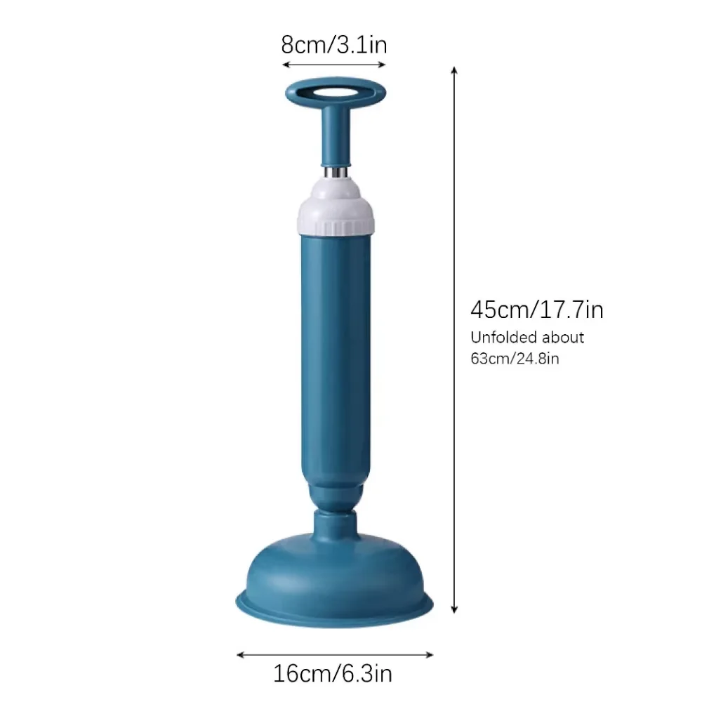 Toilet Plunger High Pressure Pump Anti Clogging Drain Cleaners Pipe Dredge Device for Bathroom Kitchen Sink Drain Clean Supplies view 6
