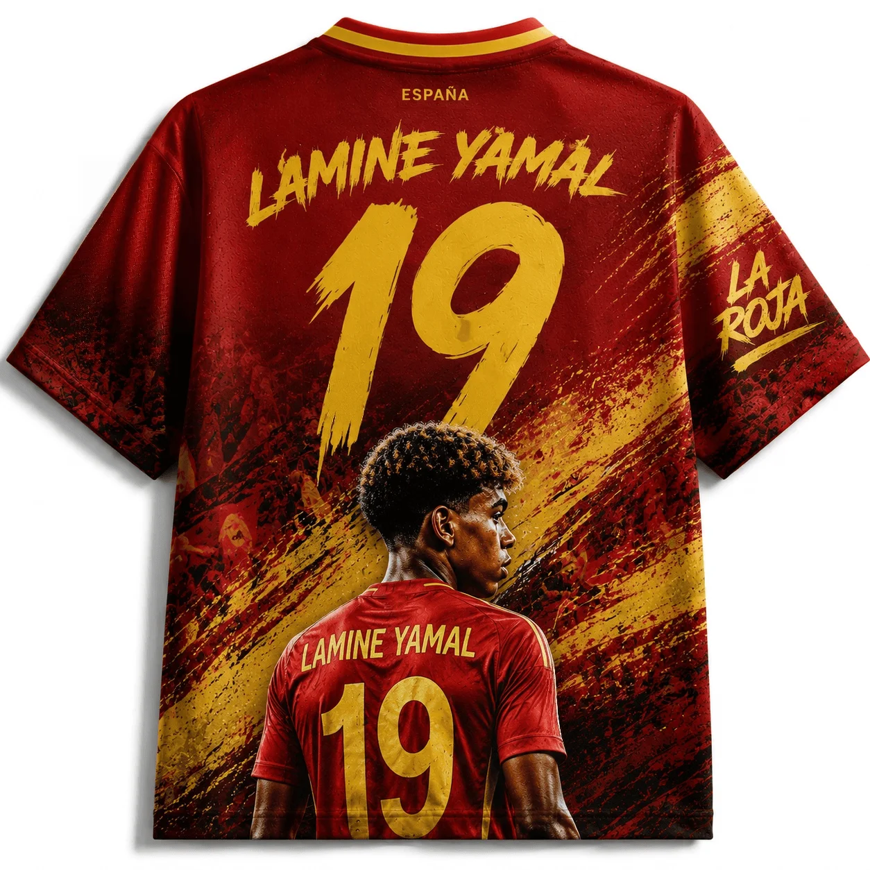 2026 Spanish Summer Jersey Special Edition Men's and Women's Fan Commemorative Breathable Loose T-shirt