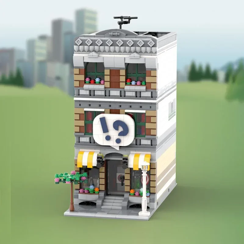 

1866PCS MOC Modular City Comic Shop Apartment Construction Toy Creative DIY Gift for Kids Boys Girls Birthday Christmas