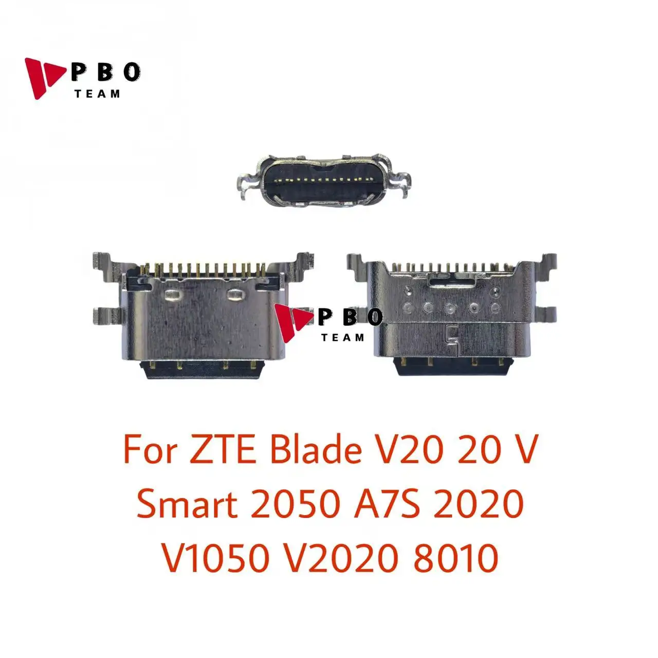 10-100 шт. USB-порт для зарядки, док-станция для ZTE Blade V20 20 В Smart 2050 A7S 2020 V1050 V2020 8010 VSmart, разъем для зарядного устройства
