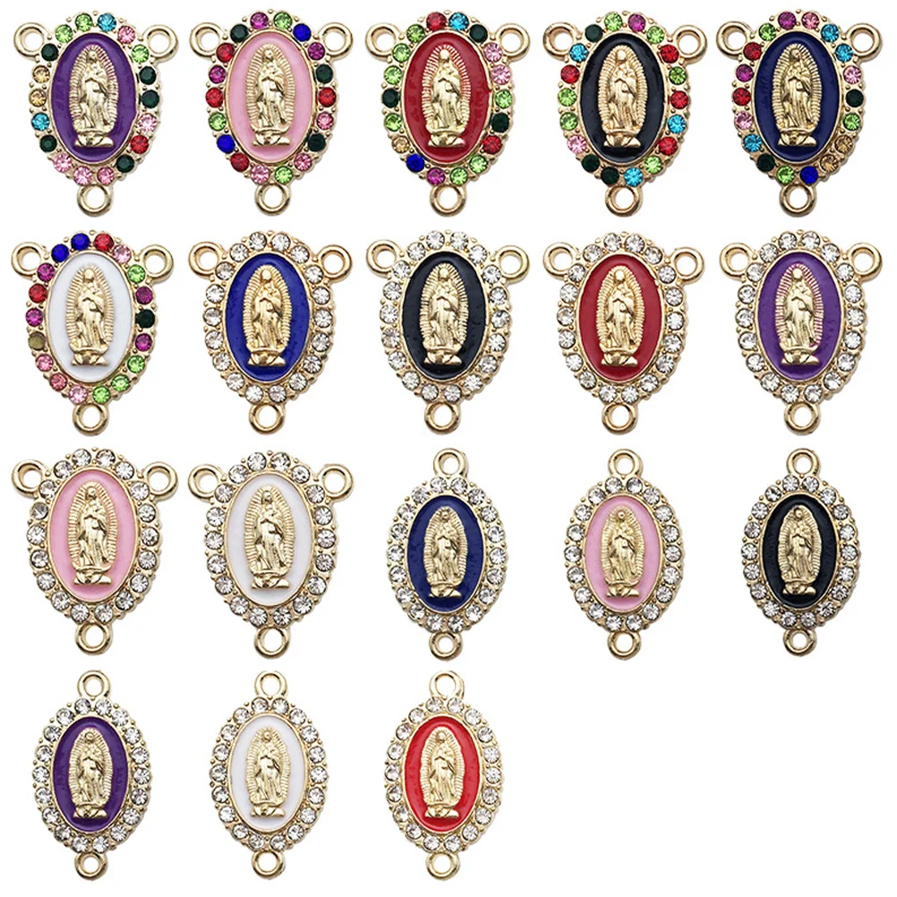 18 Pcs Our Lady Pendant Zinc Alloy Jewelry Charms Virgin Mary Pendants DIY Decoration Necklace Earrings Banquet