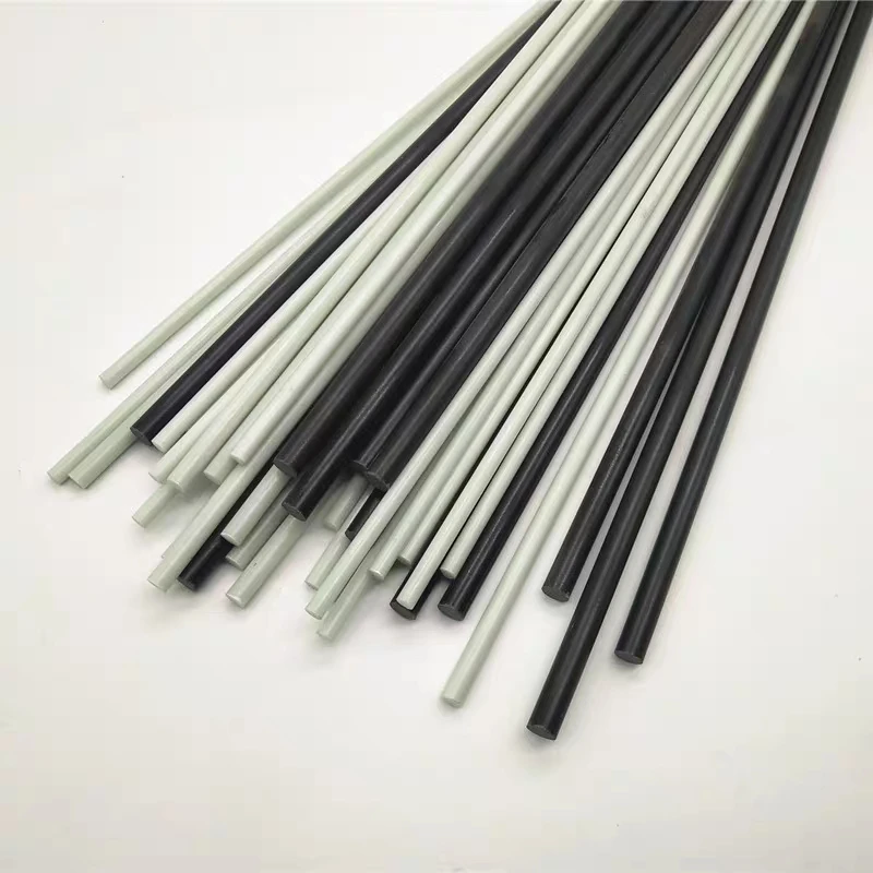 Barra De Fibra De Vidro Branco, Material De Isolamento, Fibra De Vidro Sólido Rod, Diâmetro 1mm, 1.5mm, 2mm, 2.5mm, 3mm, 4mm, 5mm, 6mm, 7mm, 8mm, 9mm, 10mm, comprimento 500mm, 10pcs