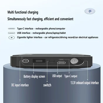 適用於 Alpicool indelB 家用車用冰箱電池、通用車用冰箱電池、60000mAh 鋰電池 10 最佳銷售 阿爾皮酷電池 - №3