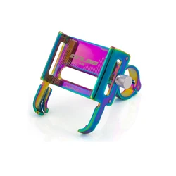 New GUB PLUS 11 Rotatable Alloy Phone Holder Steady Fix For Bike Motorcycle Electric Scooter Oil Slick Rainbow Color GUB P30