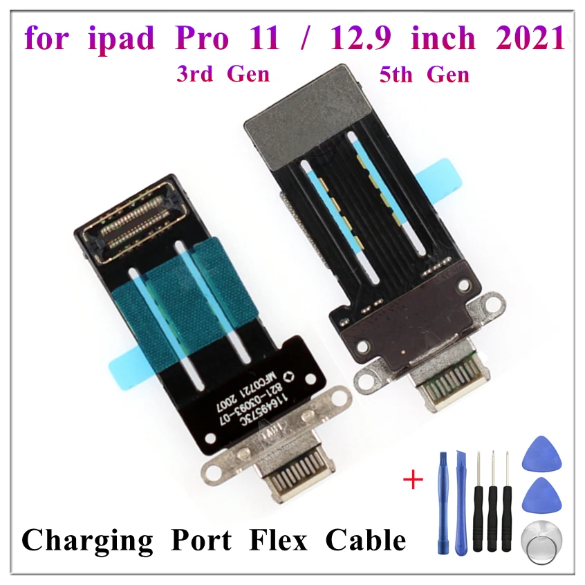 1Pcs Dock Connector Charging Port Cable Compatible for Ipad Pro 11 3rd 12.9 Inch 2021 5th Gen Charger Flex Board Repair Parts