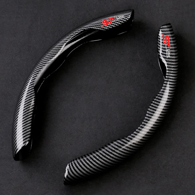 

Carbon Fiber for Ford STLINE Focus Mustang GT SHELBY ST LINE Mondeo Car Steering Wheel Cover Anti-slip Protection Accessories