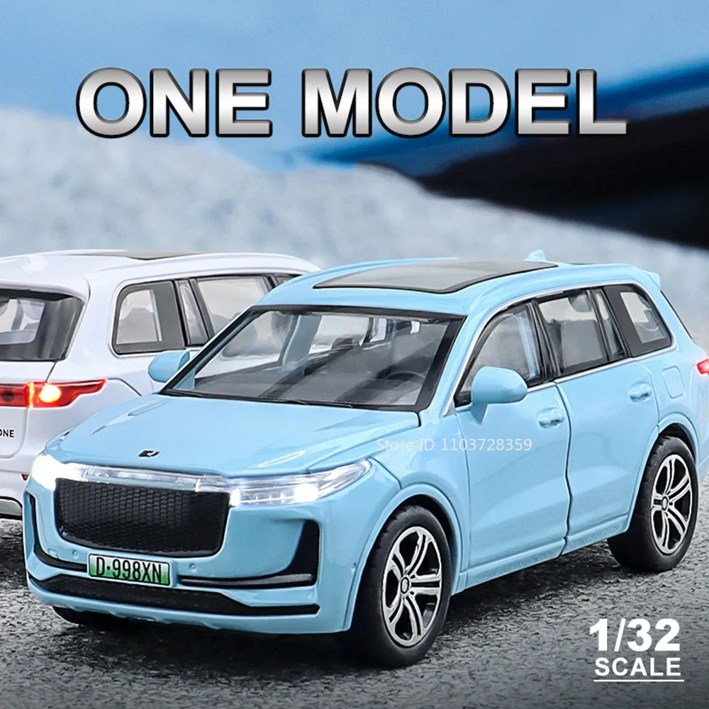 

1:32 Li ONE NIO ES8 Miniature Toy Car Models Alloy Diecast Sound Light Doors Opened Pull Back Simulation Vehicles for Kids Gifts