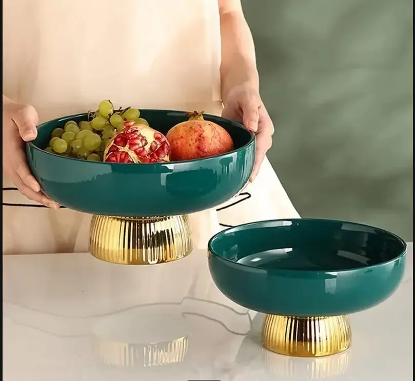 

Легкая роскошная керамическая тарелка с фруктами, свадебная вечеринка, десертный торт, гостиная, журнальный столик, домашняя кухонная посуда
