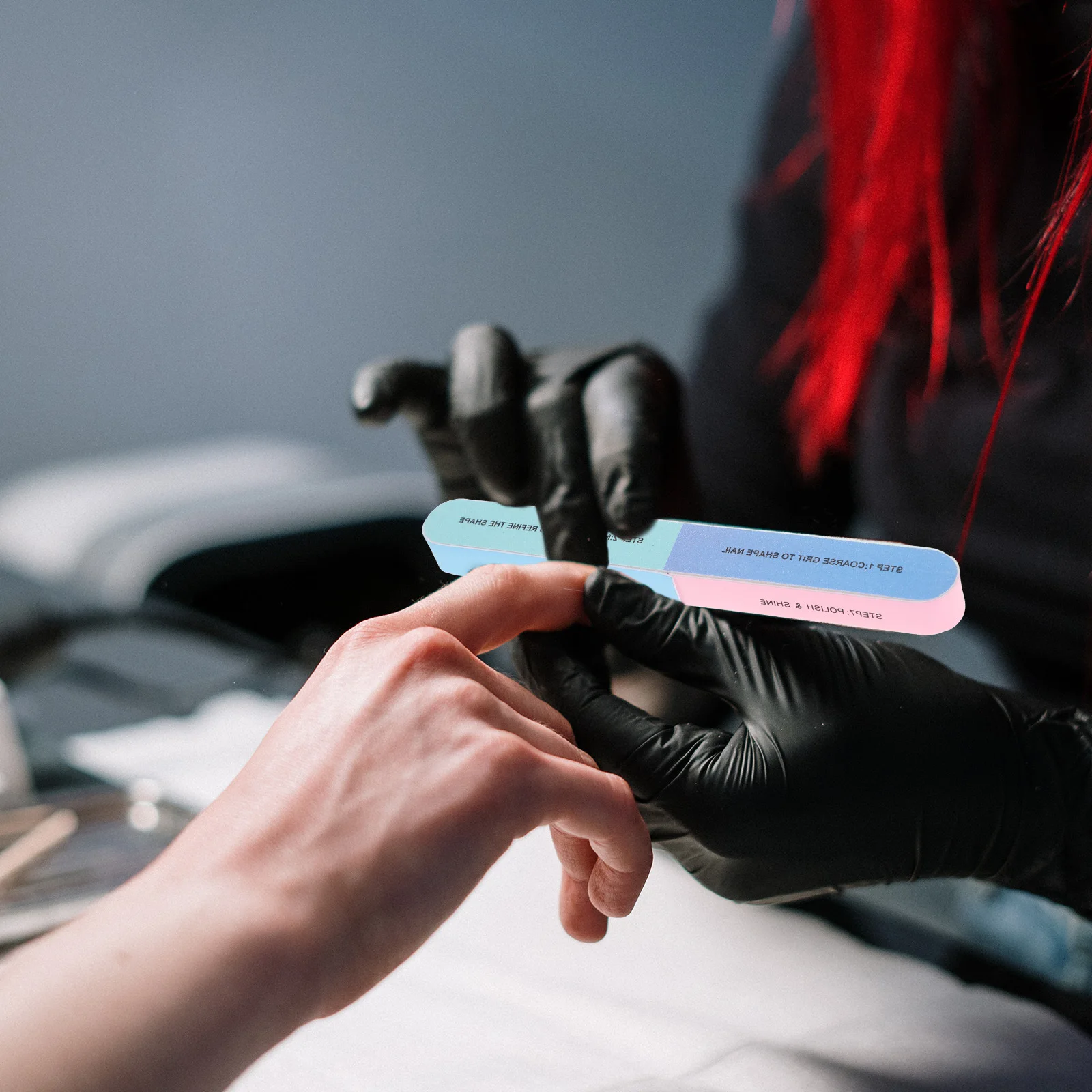 10Pcs Nail Polishing Files Double Sided Grinding for Natural False Nails Manicure Art Salon Use Smooth Shaping Tool