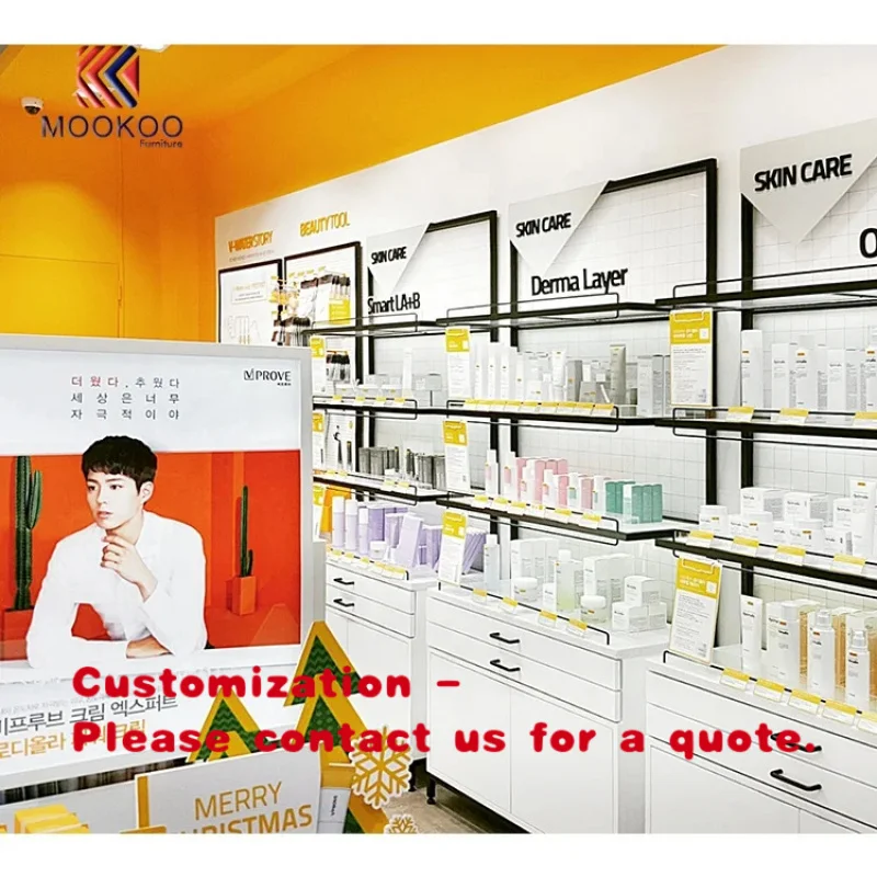 custom.Korean Project 3D Design Factory Price Retail Skin Care Flagship Shop Interior Fitting Display Furniture