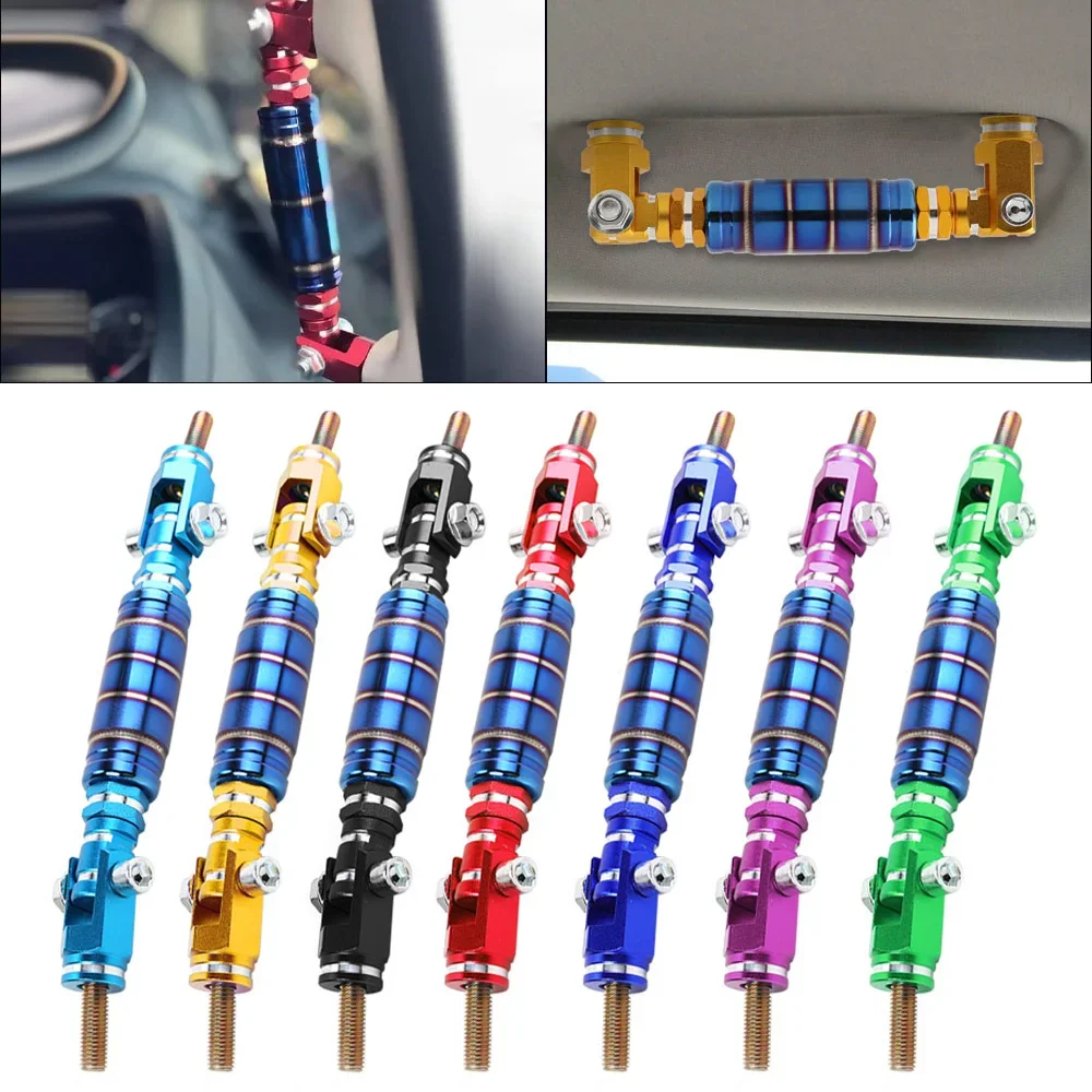 Universal Aluminum Roll Bar Grab Handle, Car Interior Safety Handrail Support Grip for Jeep Wrangler SUV Truck 4x4 Accessories