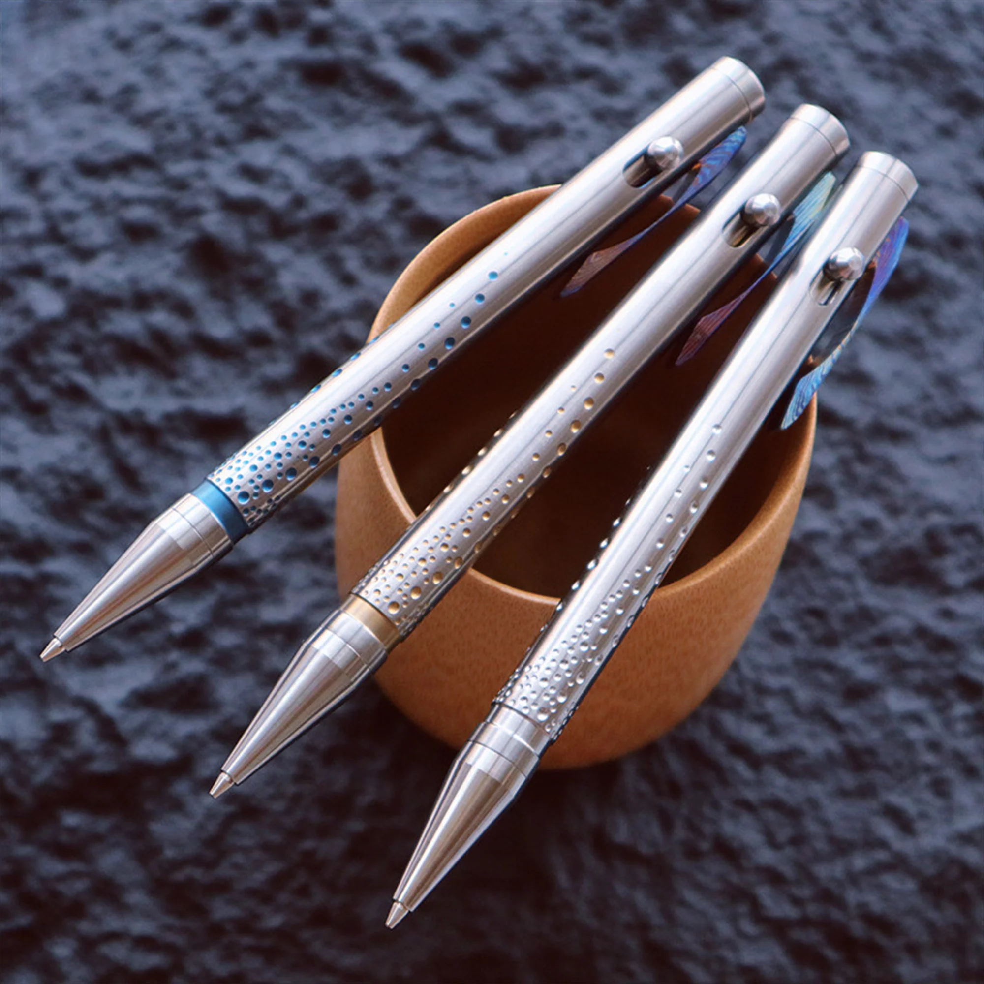 Titanium alloy Bolt pen Automatic Pencil Press-action EDC Student Drawing Painting Pencil Office Stationery Exquisite Gift