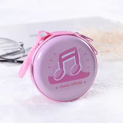 

Various Music Festival Gifts Tinplate Storage Box Headphone Bag Data Cable U Disk Mini Digital Storage Zipper