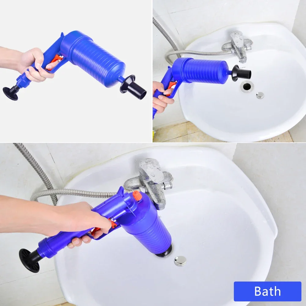 Air Pump Pressure Unblocker Pipe Plunger Drain Cleaner Sewer Sinks Basin Pipeline Clogged Remover Kitchen Toilet Cleaning Tools